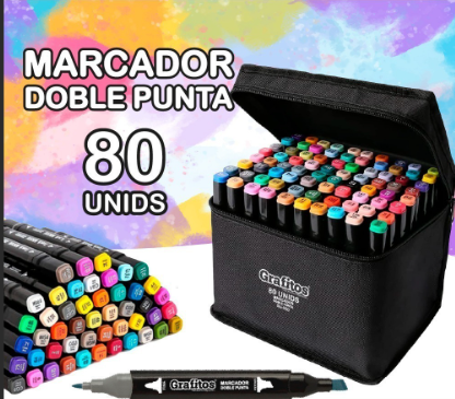 CAJA DE MARCADORES X 80